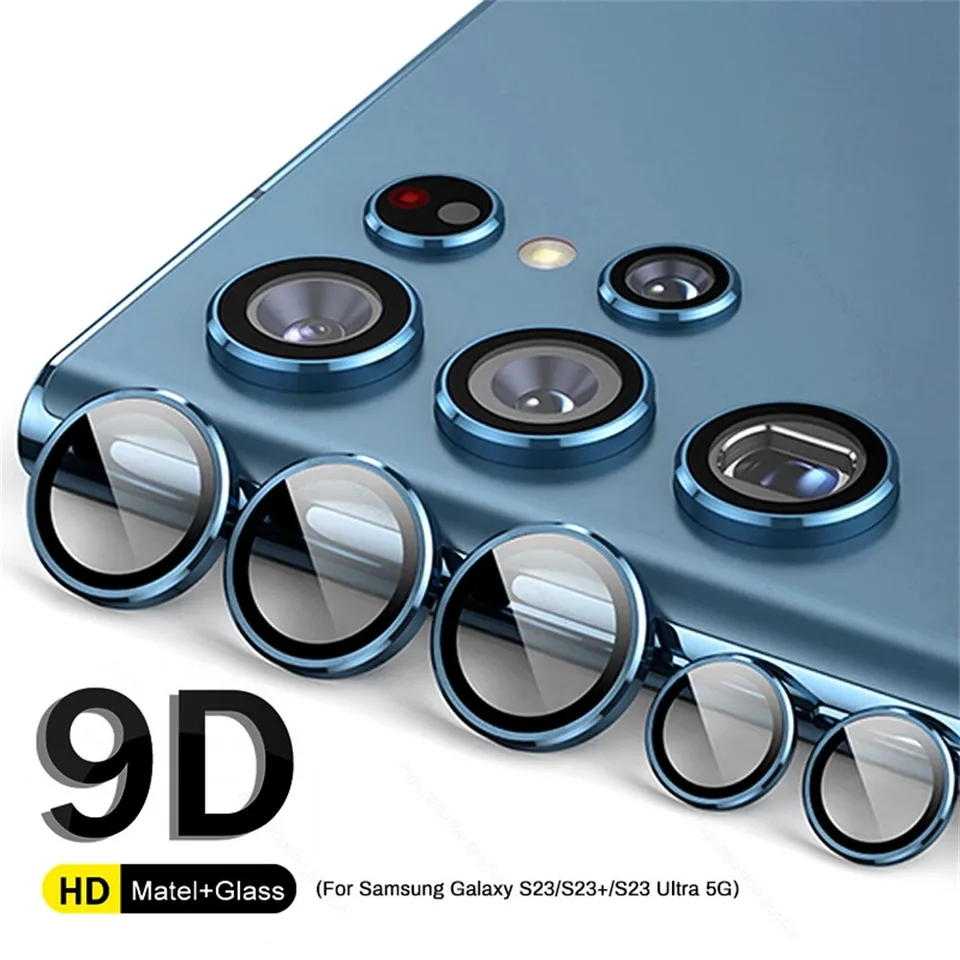 For Galaxy S23 S24 S25 S26 Ultra Plus Tempered Glass Metal Camera Lens Protector Easy Install Camera Lens Protector Glass