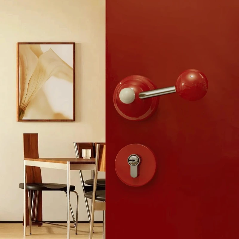 

Door Lock Indoor Bedroom Silent Magnetic Lock Children's Room Door Lock, Door Handle