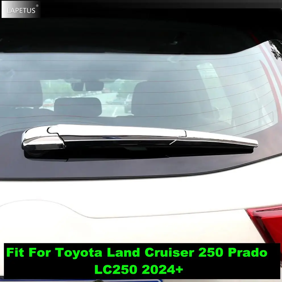 

ABS Chrome Rear Windshield Window Windscreen Rain Wiper Accessories Cover Trim For Toyota Land Cruiser 250 Prado LC250 2024 2025
