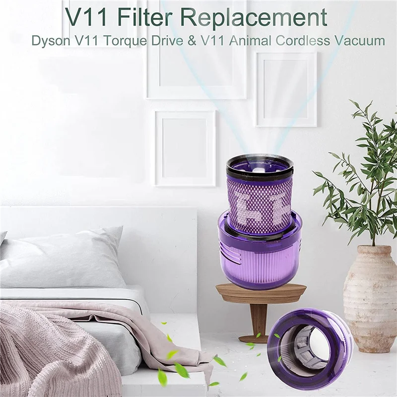 

A94E-15 Pack Filters Replacement For Dyson V11 Vacuum Cleaner V11 Torque Drive V11 Animal Cordless Vacuum Hepa Filter