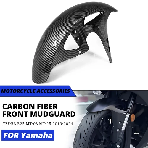 Para Yamaha YZF-R3 R25 MT-03 MT-25 2019-2024 guardabarros delantero de motocicleta protector contra salpicaduras carenado Slip on Yamaha MT03 MT25