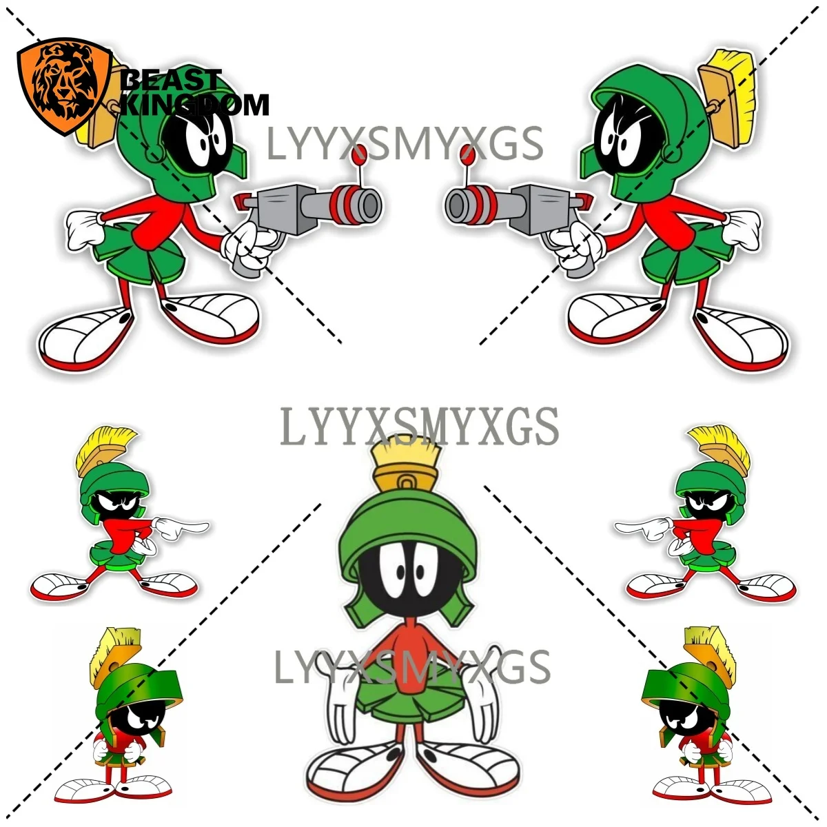Personality and Creativity MARVIN THE MARTIAN Car Stickers Waterproof Sunscreen Vinyl Decal PVC Wholesale Car Decoration