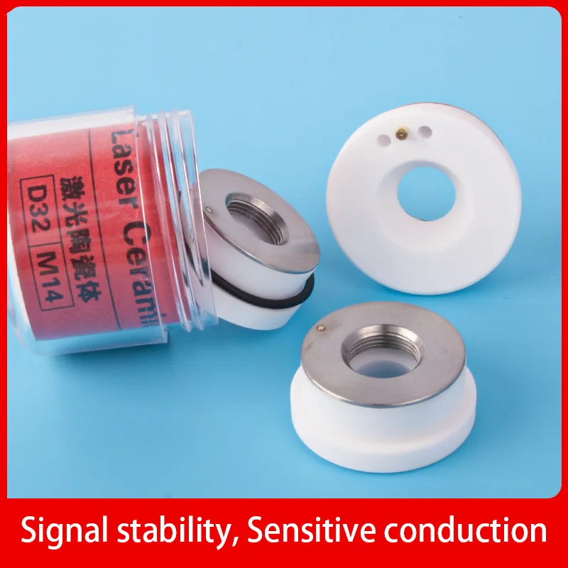D28 D32 Ceramic Ring Laser Cutting Head Ceramic Body M11 Nozzle Holder M14 Insulation Ring For Raytools WSX HANS OSPRI Bodor