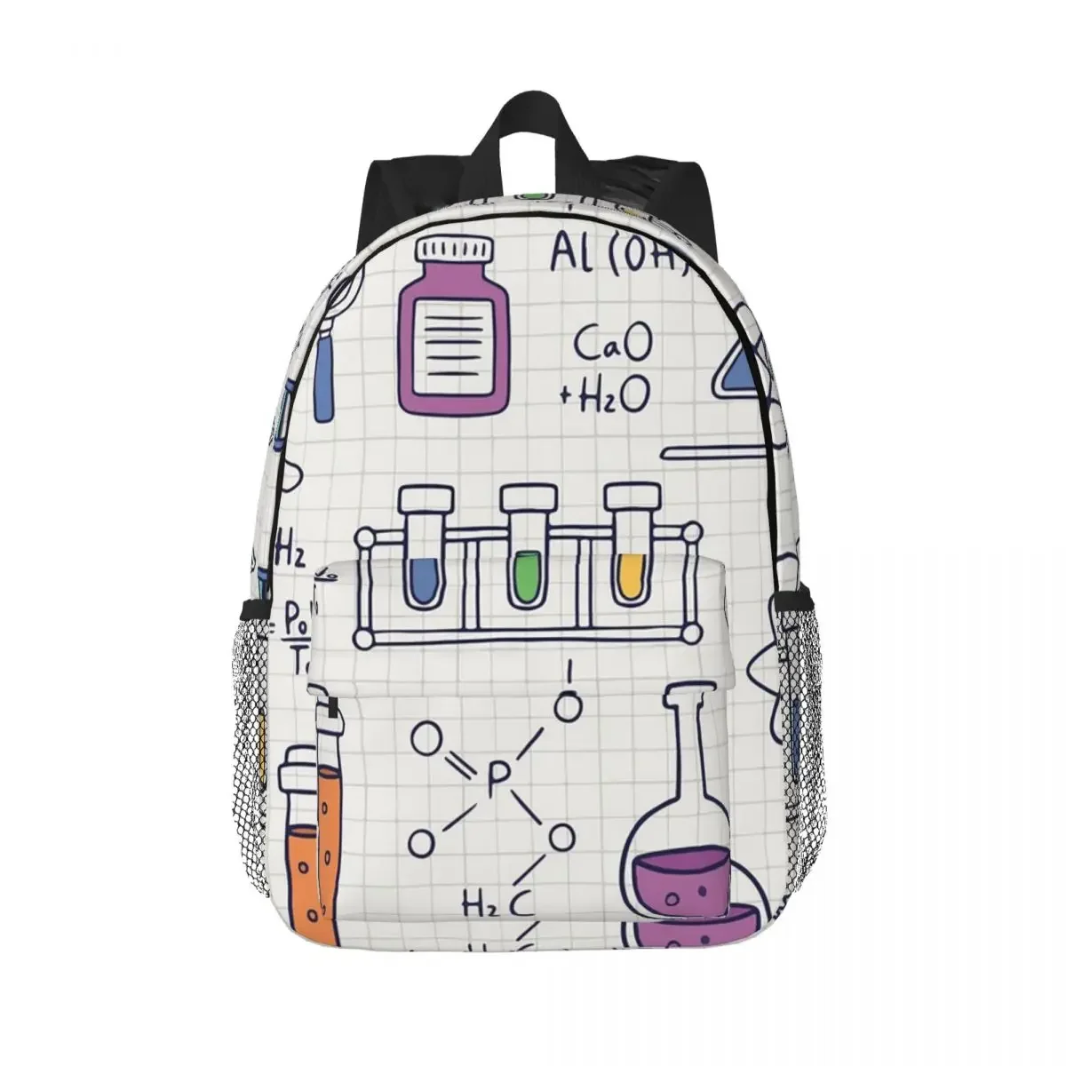 Amazing Chemistry Backpacks Teenager Bookbag Cartoon Students School Bags Travel Rucksack Shoulder Bag Large Capacity