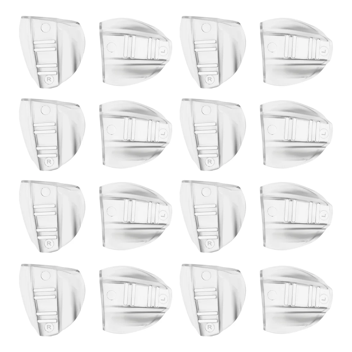 A44T8 пары защитных очков со стороны, прозрачная боковая защита для защитных очков — подходит для большинства очков (M-L)