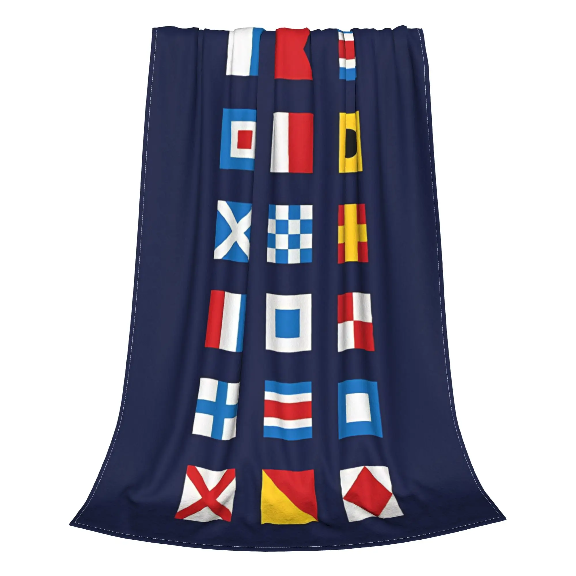 1PC Vintage Sailing Nautical Color Home Room Decorations Winter Blankets For Adults Bedding Home Interior Sofa Knee
