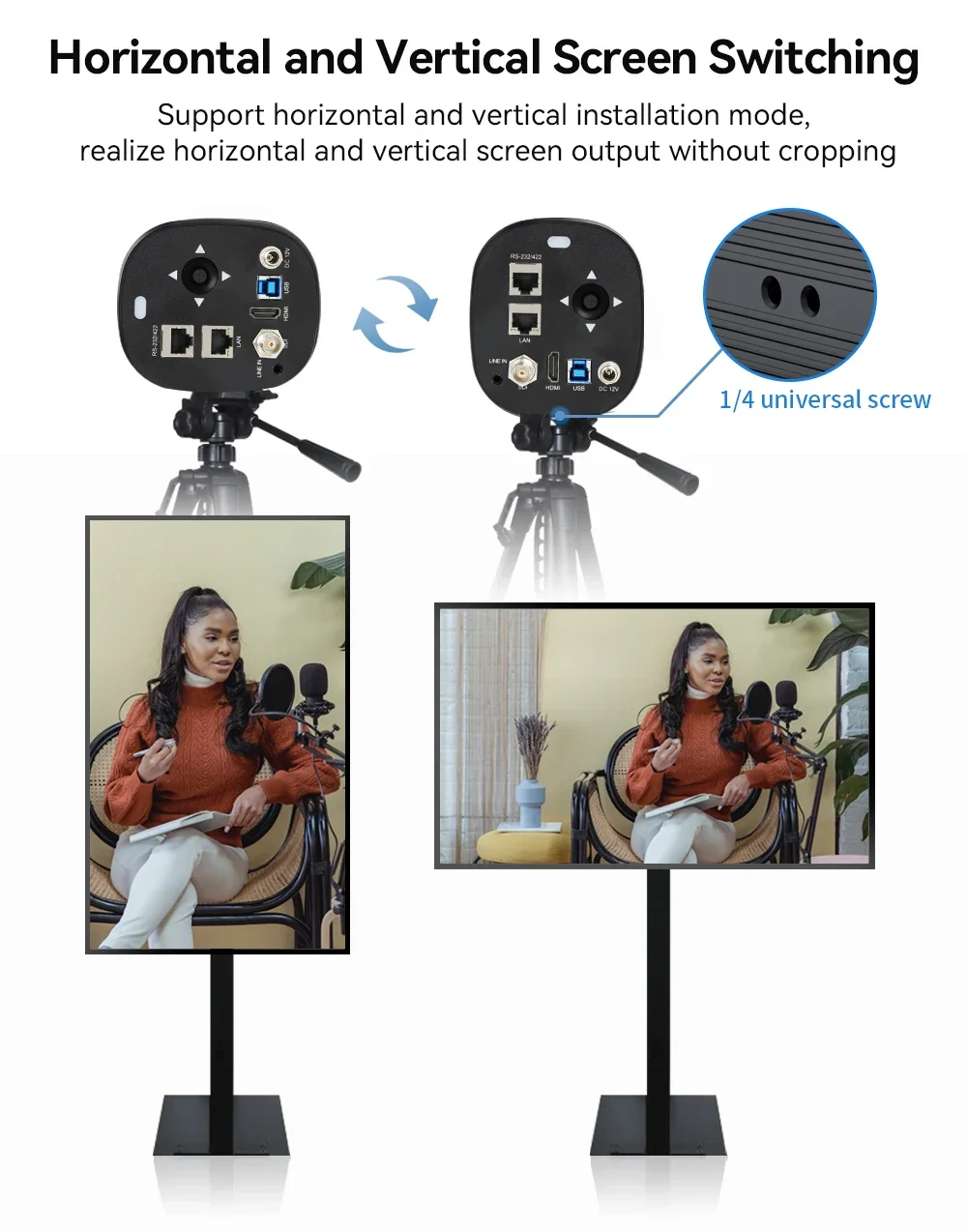 USB-Kamera, 20-facher optischer Zoom, 1080p, PTZ, 4K, NDI-Übertragung, Videokonferenzkamera