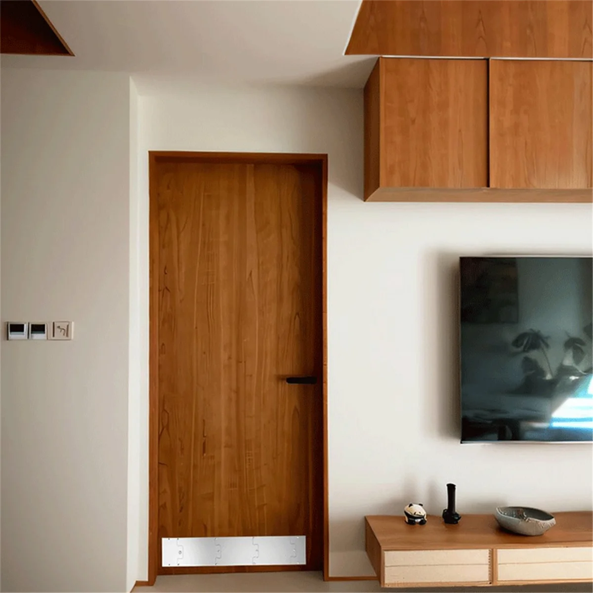 AAA87 Дверная пластина, сверхпрочная защита от царапин для нижней части дверей, пескоструйная обработка для внутреннего/внешнего использования, 8 х 34 дюйма