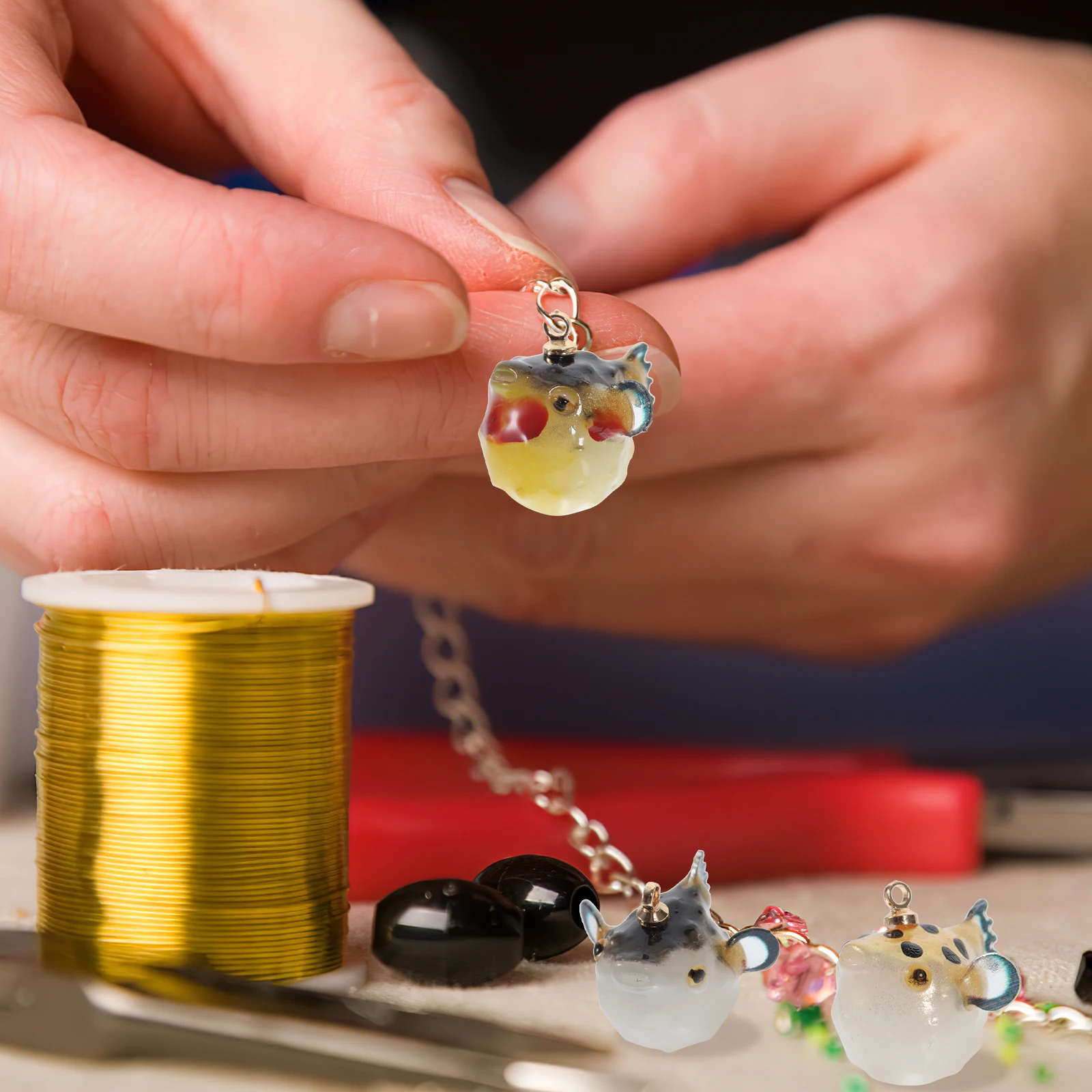 

12pcs Charms Small Goldfish Pendant Earrings Necklace Earring Charms Making Craft Supplies Jewelry Parts