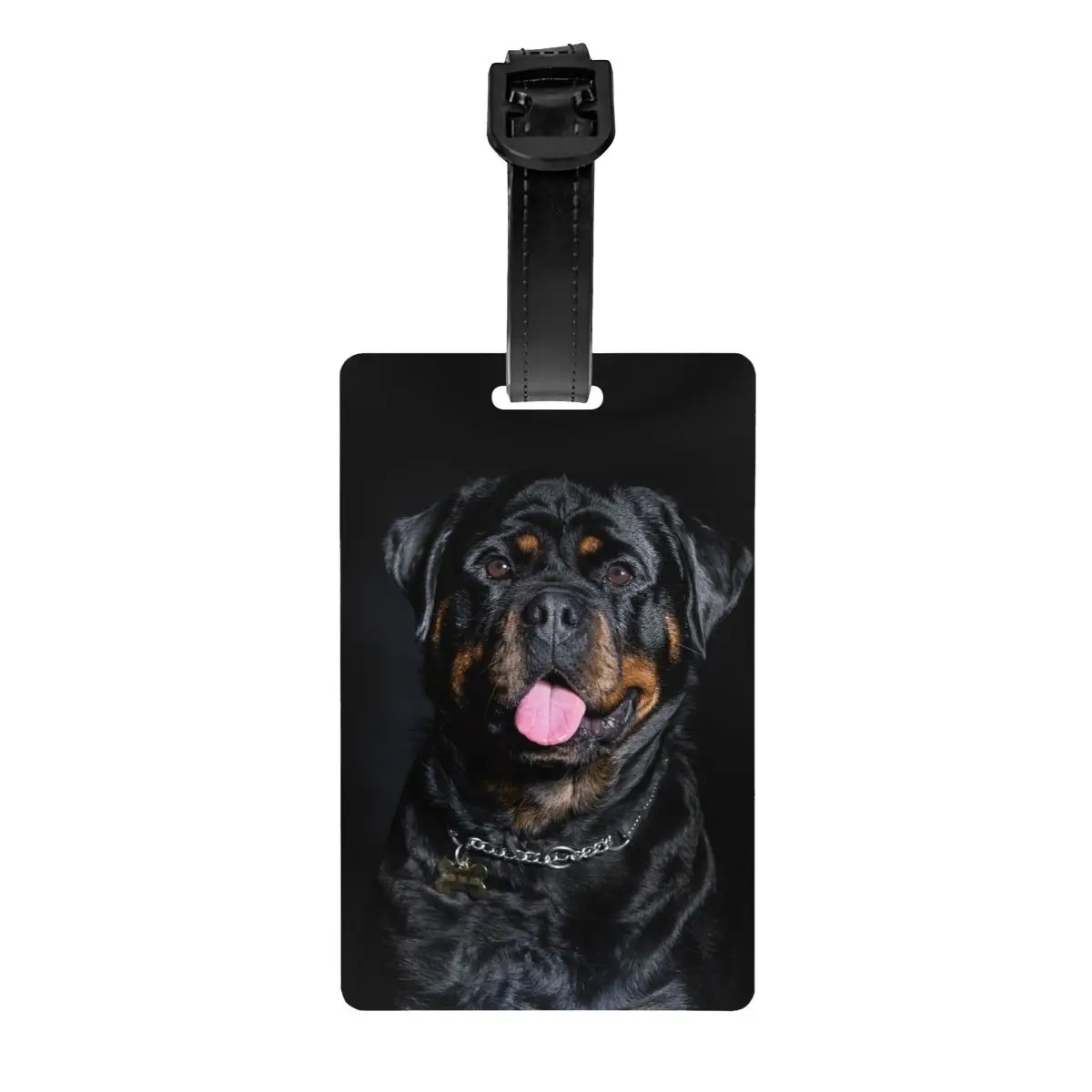 Cute Germany Rottweiler Luggage Tag Custom Family Guard Rott Rottie Dog Baggage Tags Privacy Cover Name ID Card