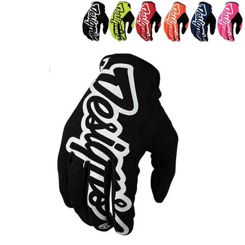 Guantes de carreras de Motocross verdes, piezas de carreras de Pit Bike con dedos completos, Guantes de Moto, guantes de verano para motocicleta