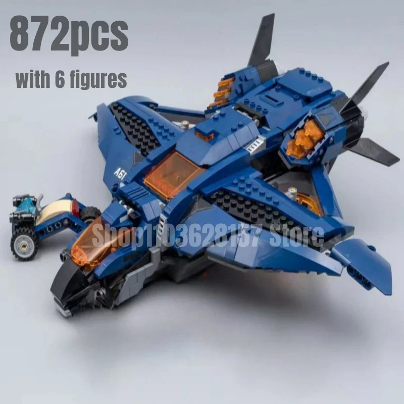 872pcs Quinjet Building Blocks Model Fit 76126 Toys for Children Christmas Gift