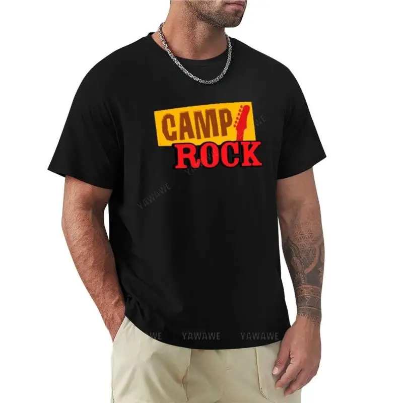 2024 Summer Men T-shirt Brand Top Camp Rock T-Shirt O Neck Shirt Anime Mens Clothes Men's Plain T Shirts Men