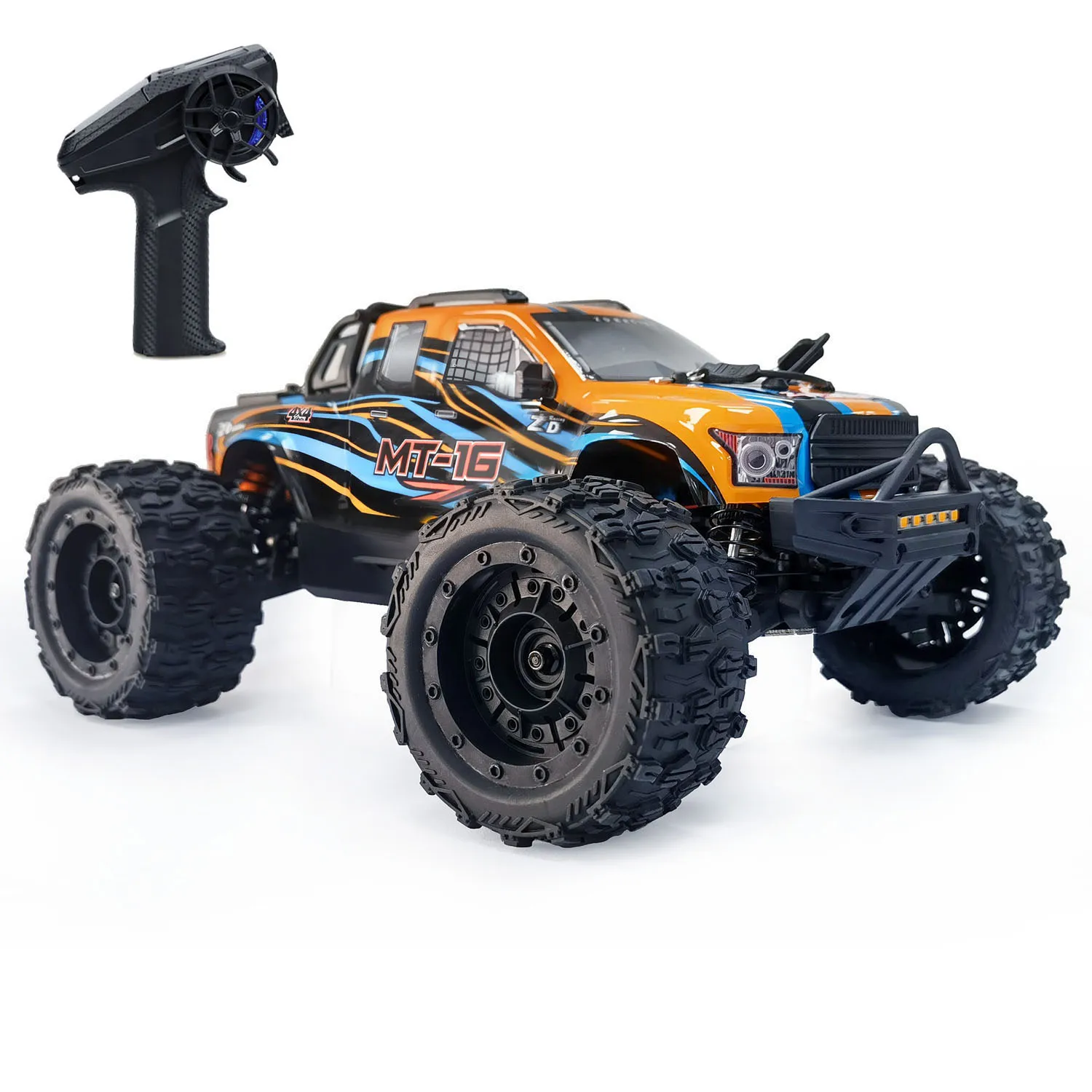 1/16 ZD Racing MT16 RC Monster Truck 4x4 Afstandsbediening Terreinwagen 2845 Borstelloze Motor 35A ESC Batterij RTR Model Auto