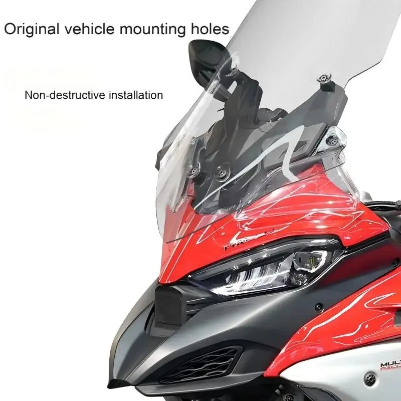 For DUCATI MULTISTRADA MTS V4/S Sport Motorcycle Front Windshield Modification Accessories for MTS V4/S Windproof Device Guard