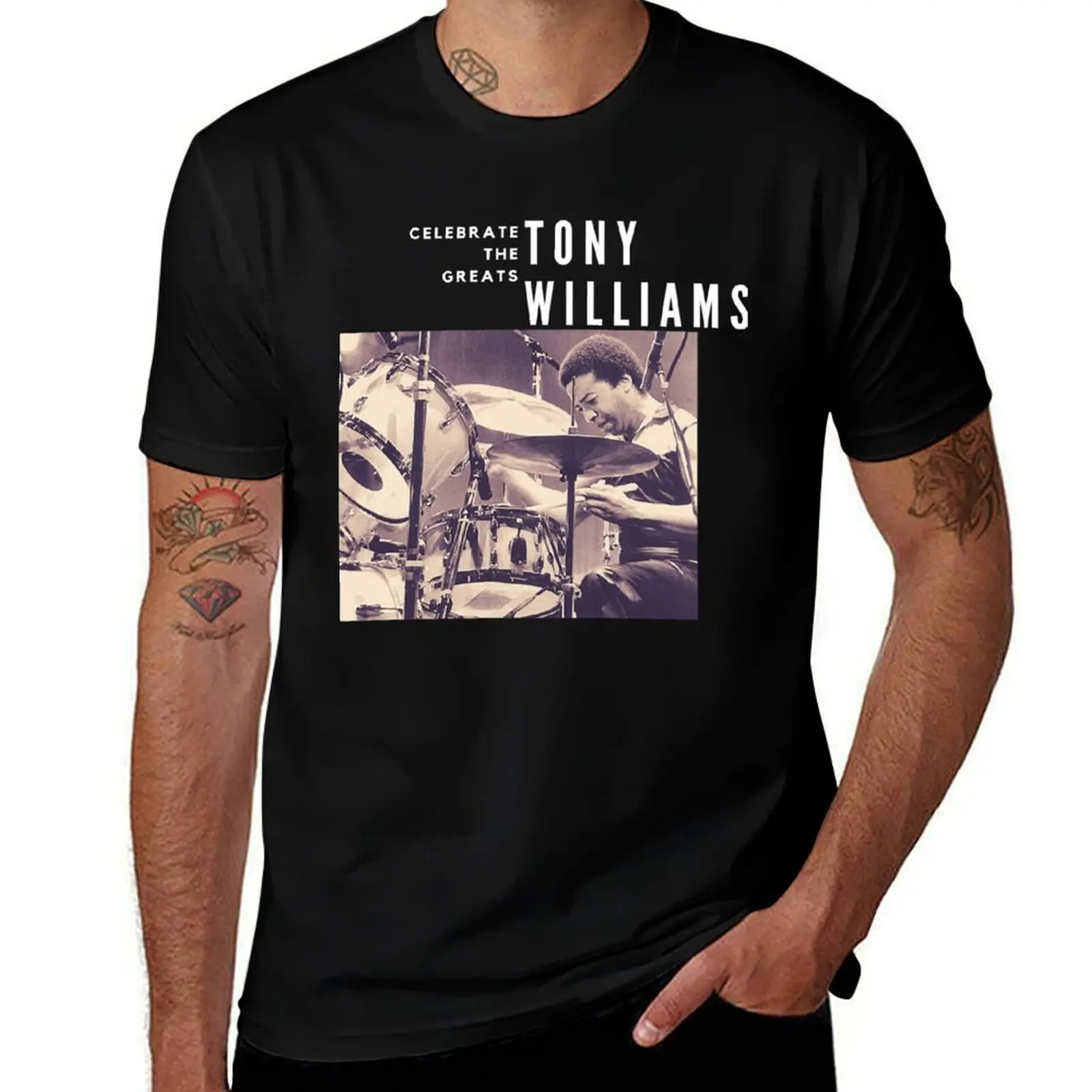 

Tony Williams Great Jazz Drummer Musician Lightweight T-Shirt man t shirts graphic t shirts cotton 100% T-shirt