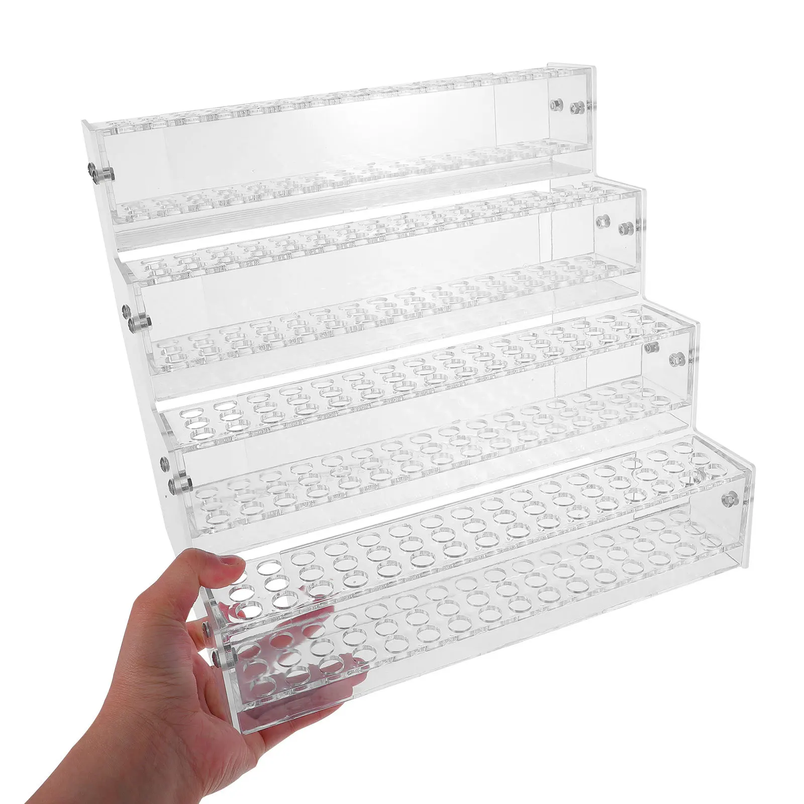 

192-Slot Acrylic Pen Holder with Minimalist Design for Desk Organization - Transparent Pen Storage Stand for Fountain Pens