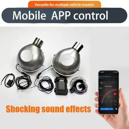 JTLD Universal Professional High Quality Electronic Exhaust Sound Booster Pro Stainless Steel Active Speakers Smartphone APP view 3