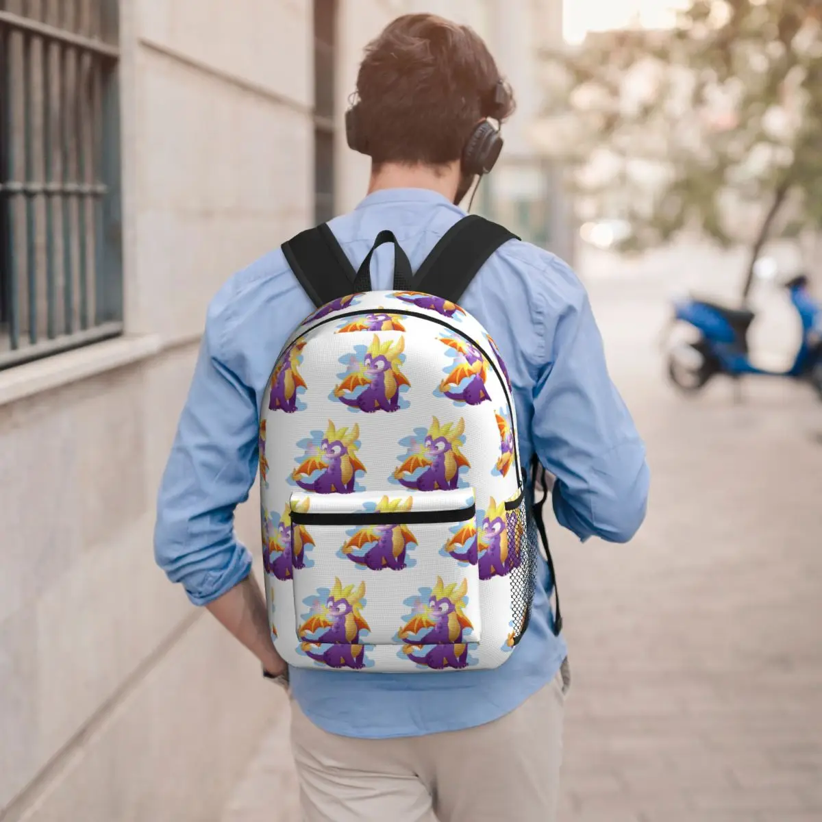 Ice Spyro Student Backpack School Bag Hiking Travel Daypack for Men Women Bookbag Shoulder Bags