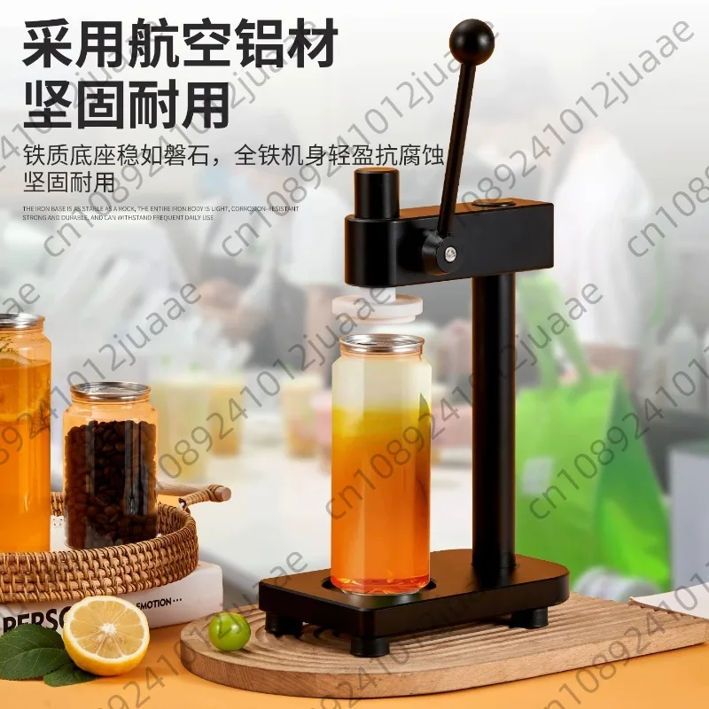 Hand-operated Can Sealer Portable Bottle Capping Machine Manual Closing Tool for Craft Beverage Home Brewing