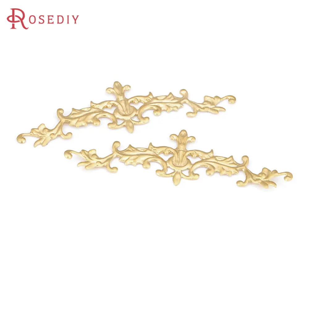 20PCS Not Plated Color Brass Decorative Spacer High Quality Diy Jewelry Making Supplies Hair Findings Accessories for Women