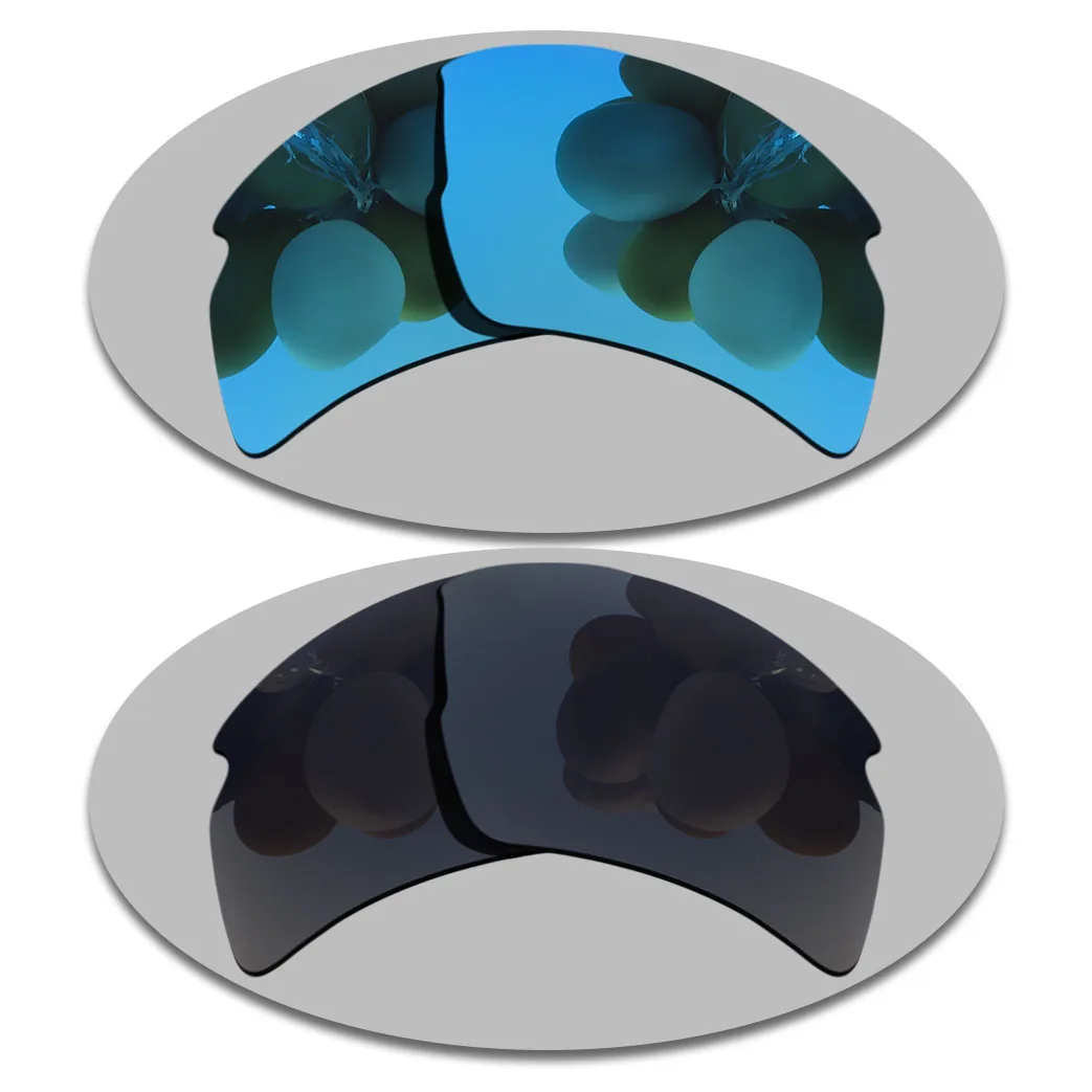 

Sky Blue&Grey Black Lenses Replacement For-Oakley Flak 2.0 XL Polarized Sunglasses