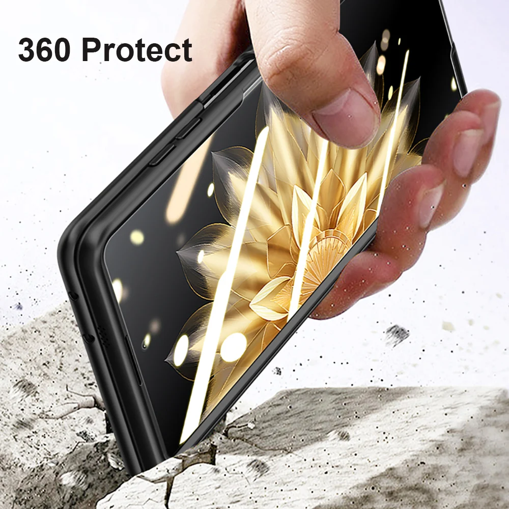 Luxury Hinge Screen Protector Case for Honor Magic V2 V 2 Official GKK Case Shockproof Back Cover Kickstand capa Skin Funda