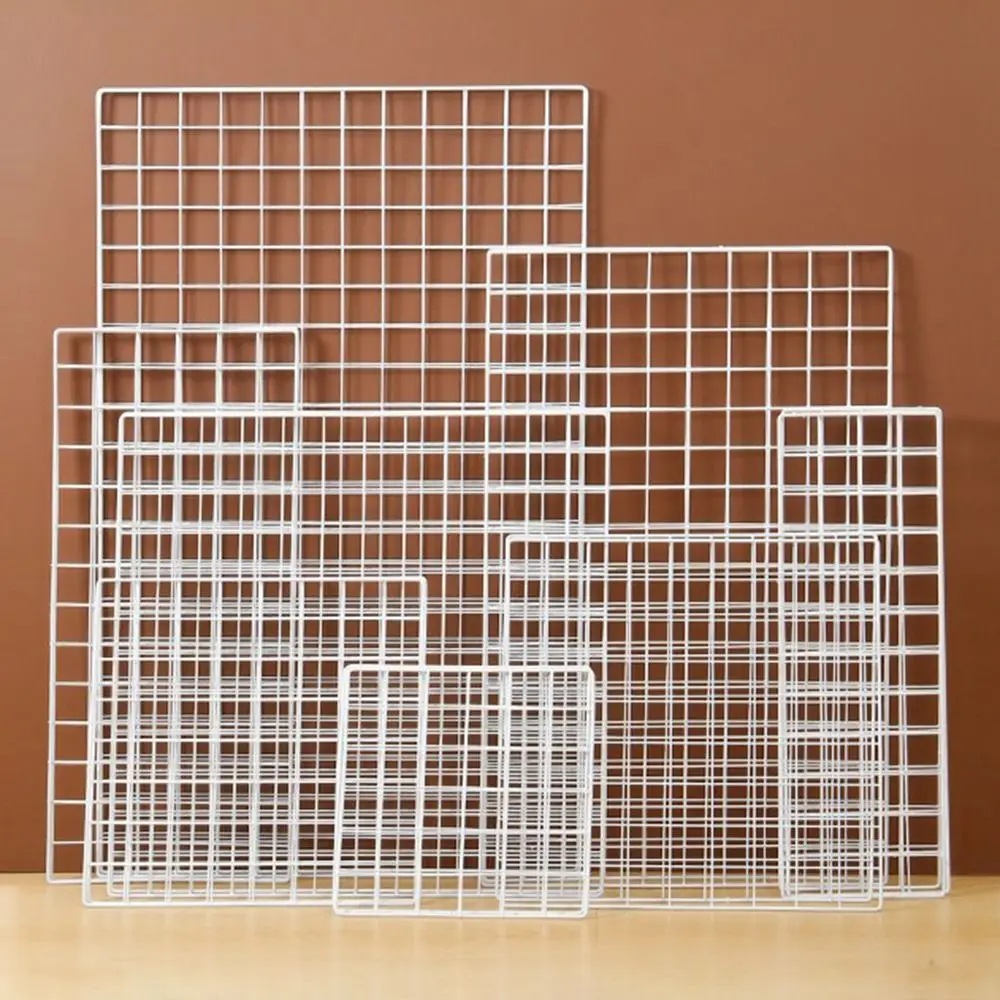 Creative Metal Grid Art Racks Modern Grid Panels Display Brackets Jewelry Booth Racks For Grid Panel