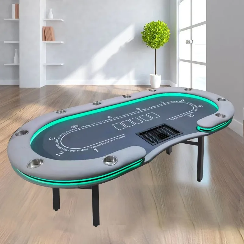 Poker table chess room chips playing cards folding table