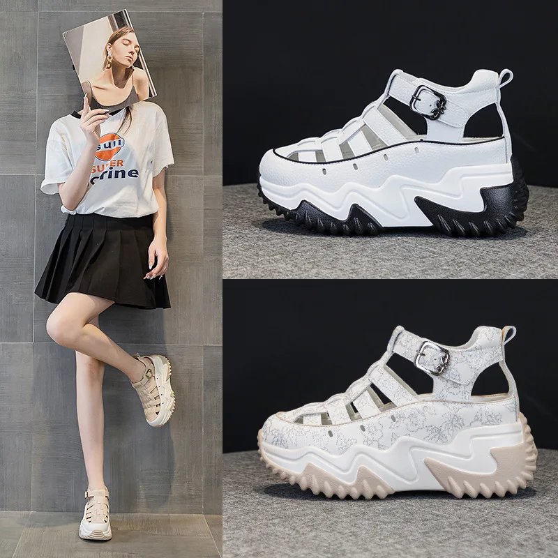 

Sneakers Women Designer Shoes Summer New Leather Mesh Casual Sports Shoes Women Lightweight Breathable Running Platform Shoes