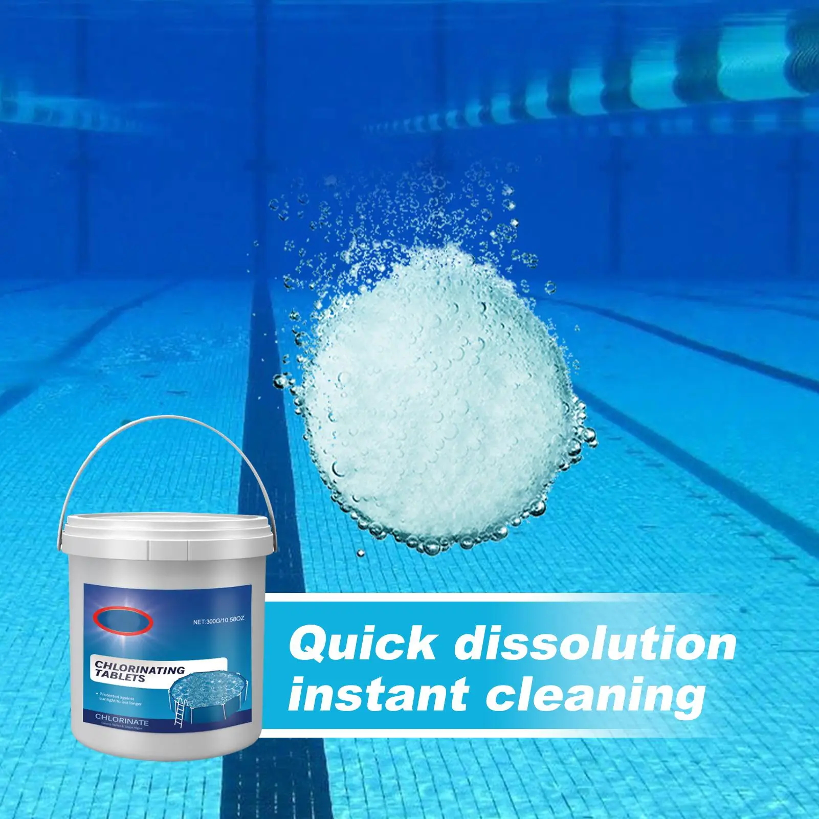 Safe And Effective Swimming Pool Cleaning Tablet Chlorine Bromines Tablets Cleaner Swimming Spa Household Cleaning Supplies