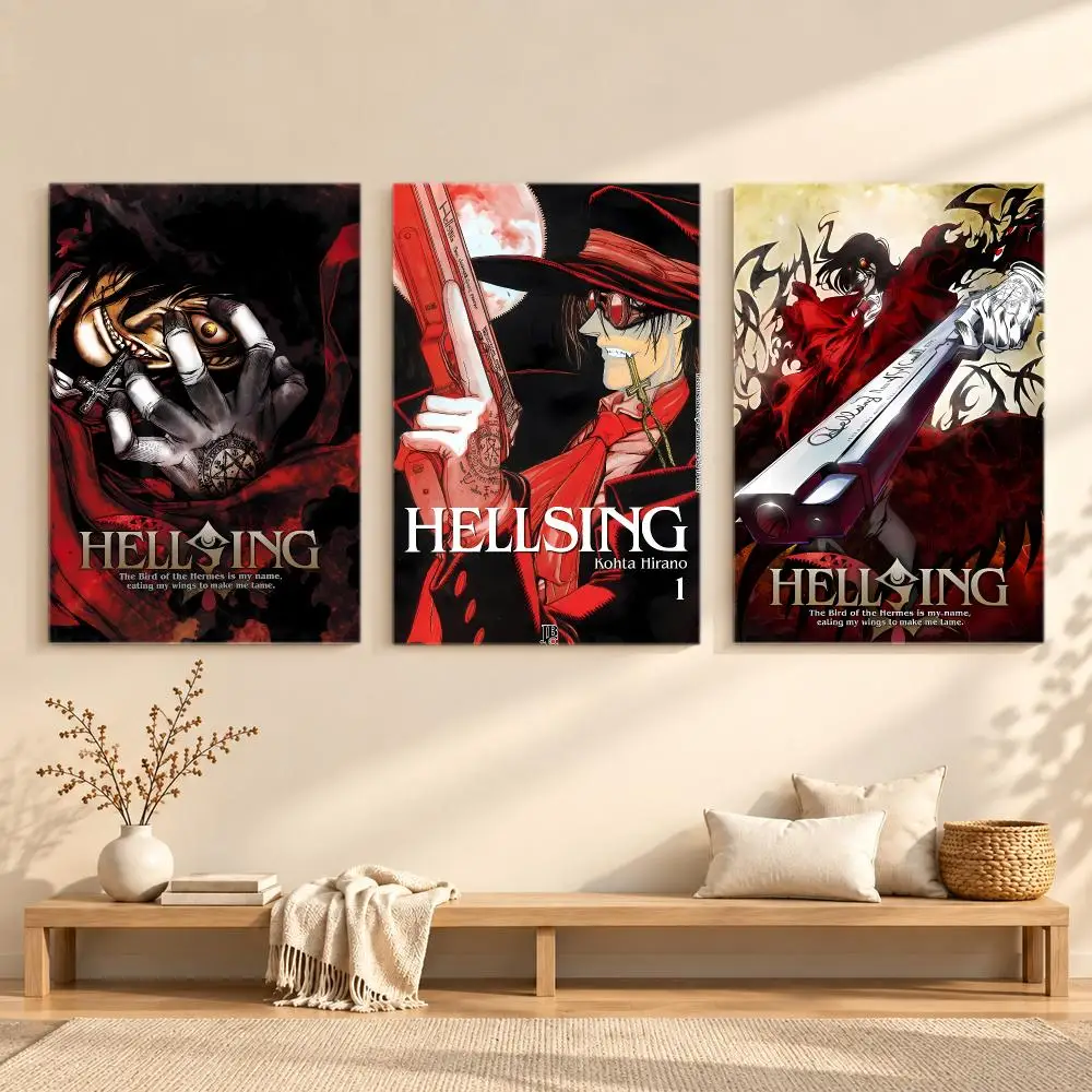 Dark Vampire Action H-Hellsing Ultimate Poster Series Print Unframed Aesthetic Wall Decor Gift Living Room Bedroom