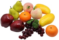 Decorative Lifelike Realistic Artificial Fake Fruit Decor (Set of 12)