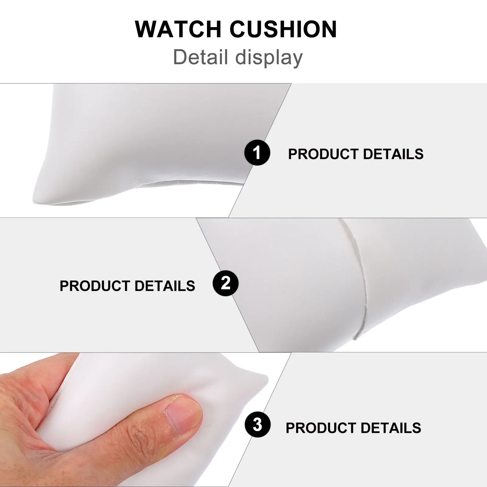 10Pcs Premium Watch Display Pillow Jewelry Bracelet Cushion Soft PP Cotton Filled Protective Exhibit Pad for Watches Chains - view 3