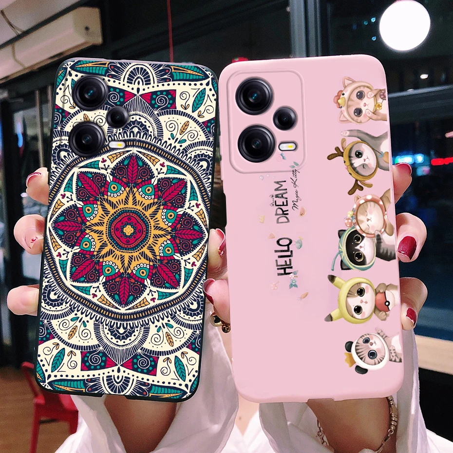 Per Redmi Note 12 Pro Case Redmi Note12 4G 5G Cover Cute Marble Astronaut custodie per telefoni in Silicone per Redmi Note 12 Pro Plus Bumper