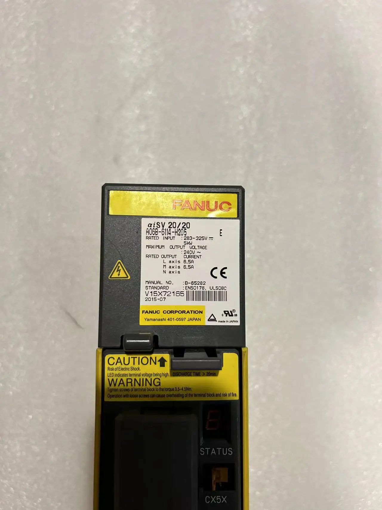 

A06B-6114-H205 Fanuc Used tested ok Servo Drive in good Condition