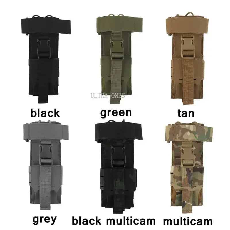 Universal Tactical Radio Pouch Molle Water Bag Walkie Talkie Pocket Quick Release Buckle Elasitc Shock Cord Interphone Bags