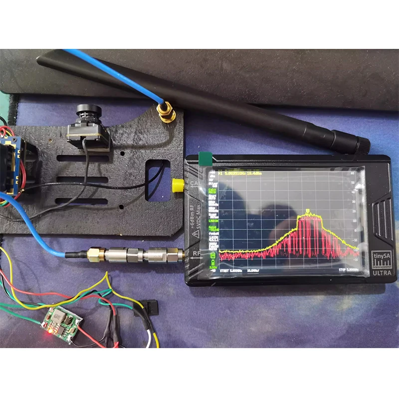TinySA ULTRA spectrum analyzer 10K-12GHz UAV EMCWiFi Bluetooth Operator base station signal Lora