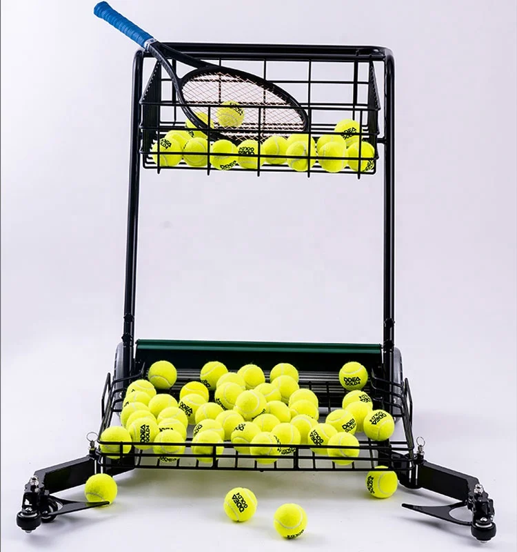 

2025 Movable Aluminum Alloy Steel Automatic Tennis Ball Picker With Wheels