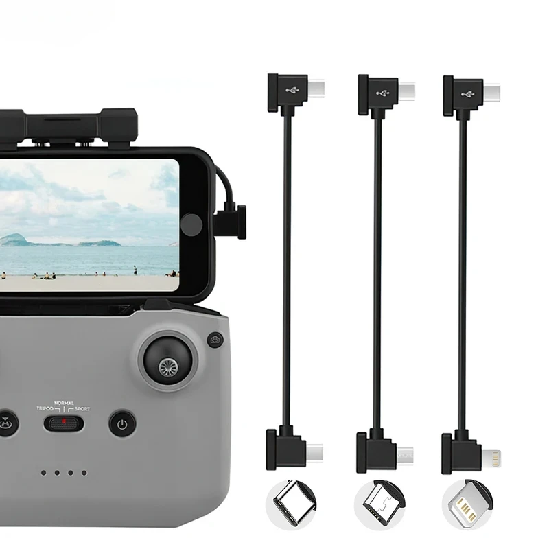 Drone Remote Controller OTG Extension Cable For DJI MINI 4K/2/3 Pro/SE/Pro/Air/Mavic To iPhone Samsung iPad USB Type C IOS Micro