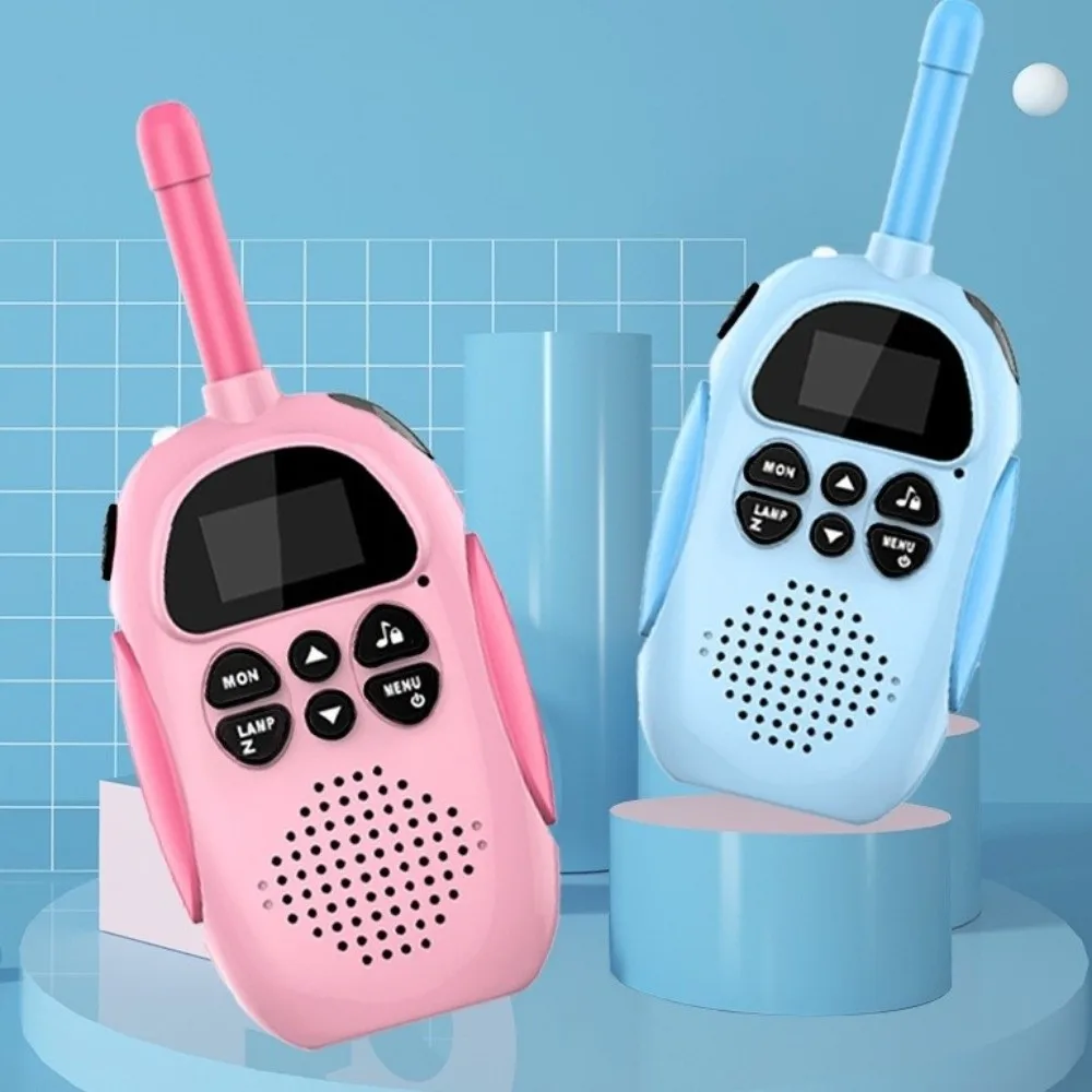 

2pcs/set Portable Plastic Walkie Talkies Radio Rechargeable Audio Receiver Children Walkie-Talkie Indoor Camping