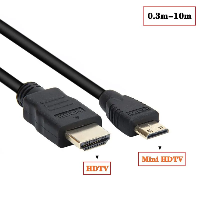 

Соединительный кабель для цифровой зеркальной камеры, совместимый с Mini HDMI, с небольшой мини головкой и передачей данных высокой четкости