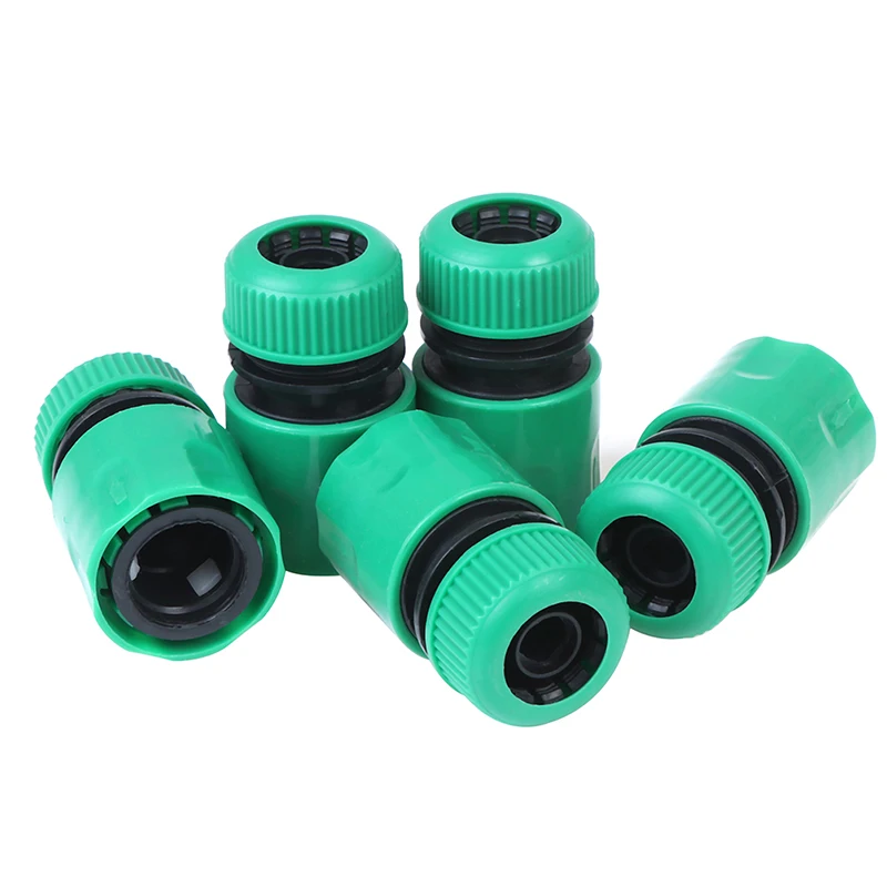 Conector de acoplamiento de manguera de 1/2 pulgadas, 5 uds., para riego de jardín, conector de agua