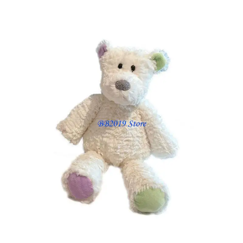 Q0KB Mooie Gevulde Konijn/Beer Knuffel Emotie Ondersteuning Metgezel Vriend Rustgevende Speelgoed Voor Kantoor Volwassen