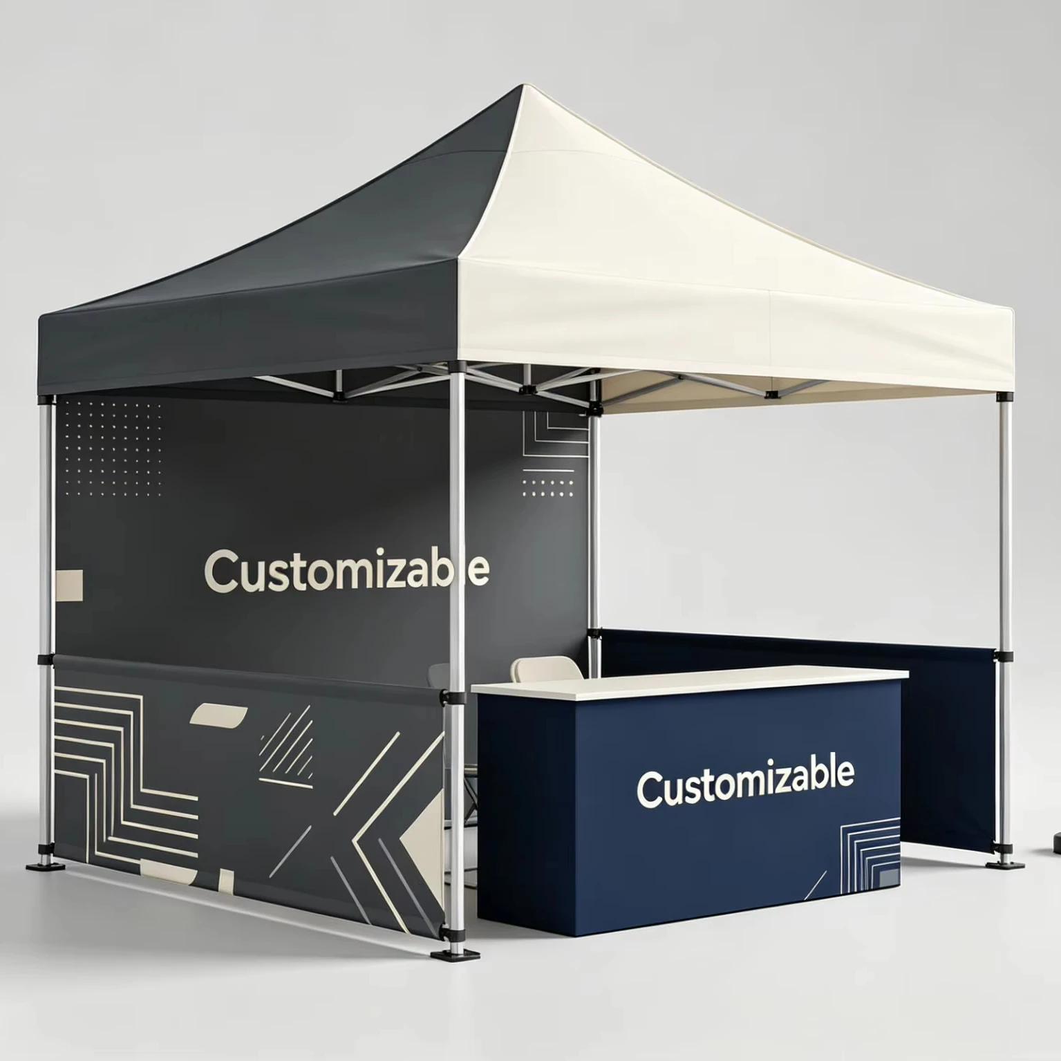 rj-Waterproof Garden Gazebo Pop up Canopy Tent for Outdoor Events Party and Market Stall%