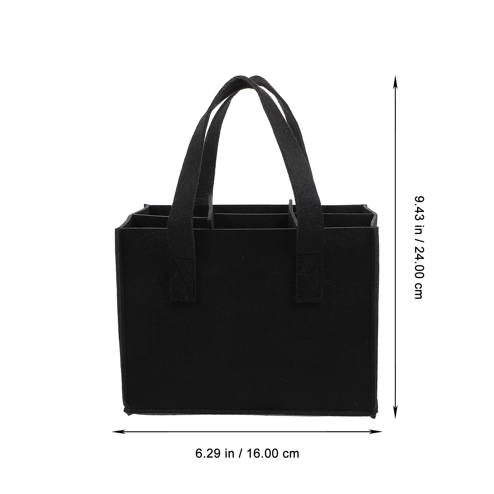 

2Pcs Gift Tote Bottle Carrier Bag Portable Wine Storage Tote Bag Removable Divider Wine Holder Bottle Carrier Bags