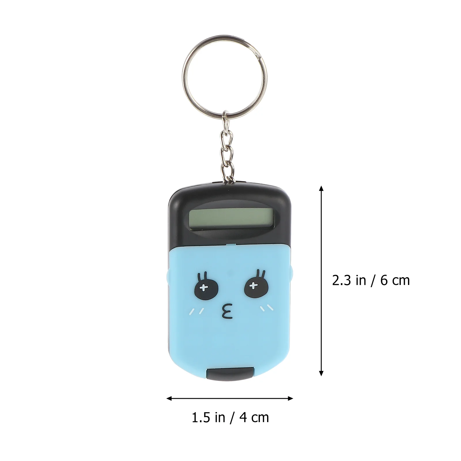 2 peças calculadora aritmética para estudantes chaveiro portátil tamanho de bolso eletrônico uso de exame de contabilidade de plástico