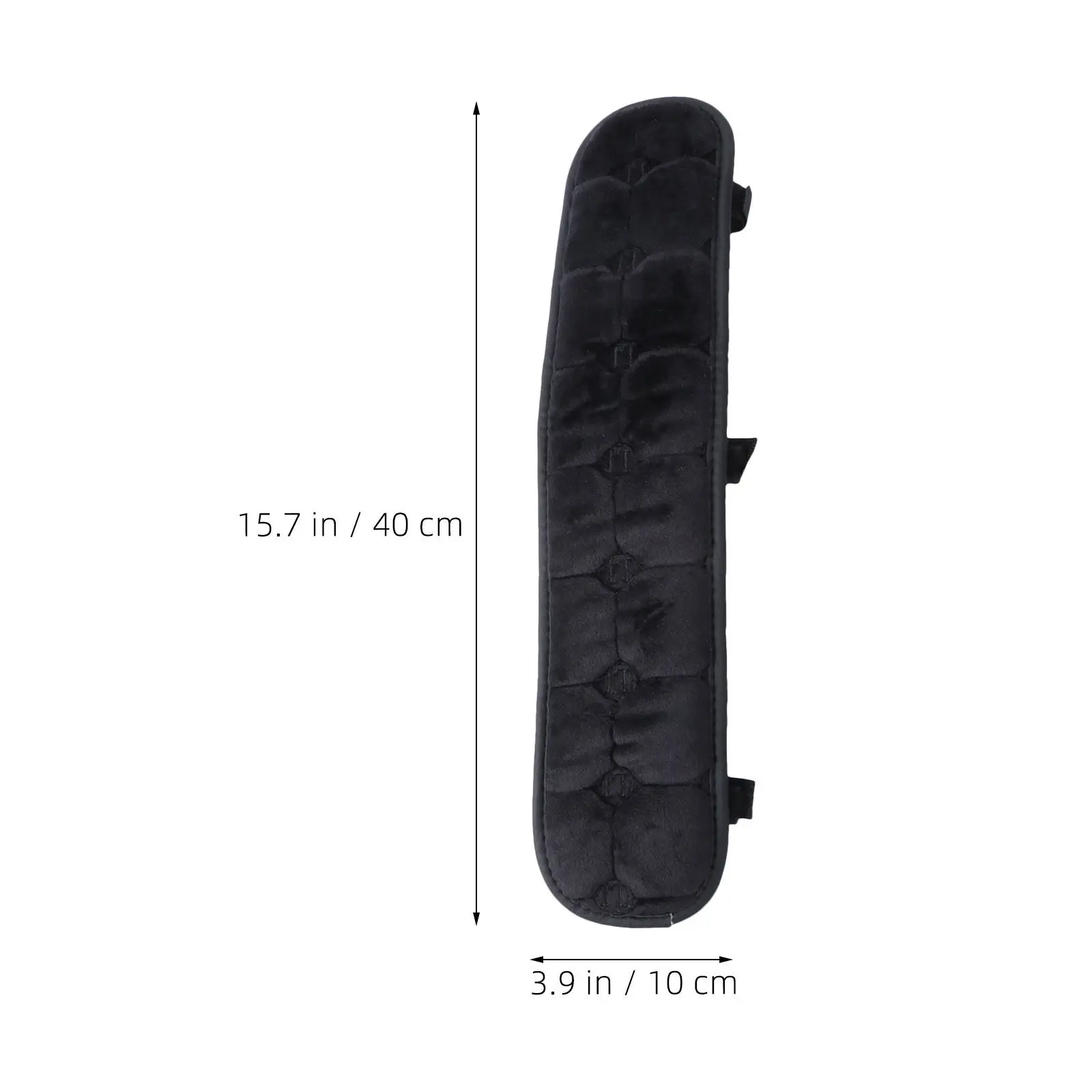 1Pair Office Chair Armrest Pad Adjustable Strap Black Soft Non-Slip Gaming Chair Armrest Covers Comfortable Forearm Support