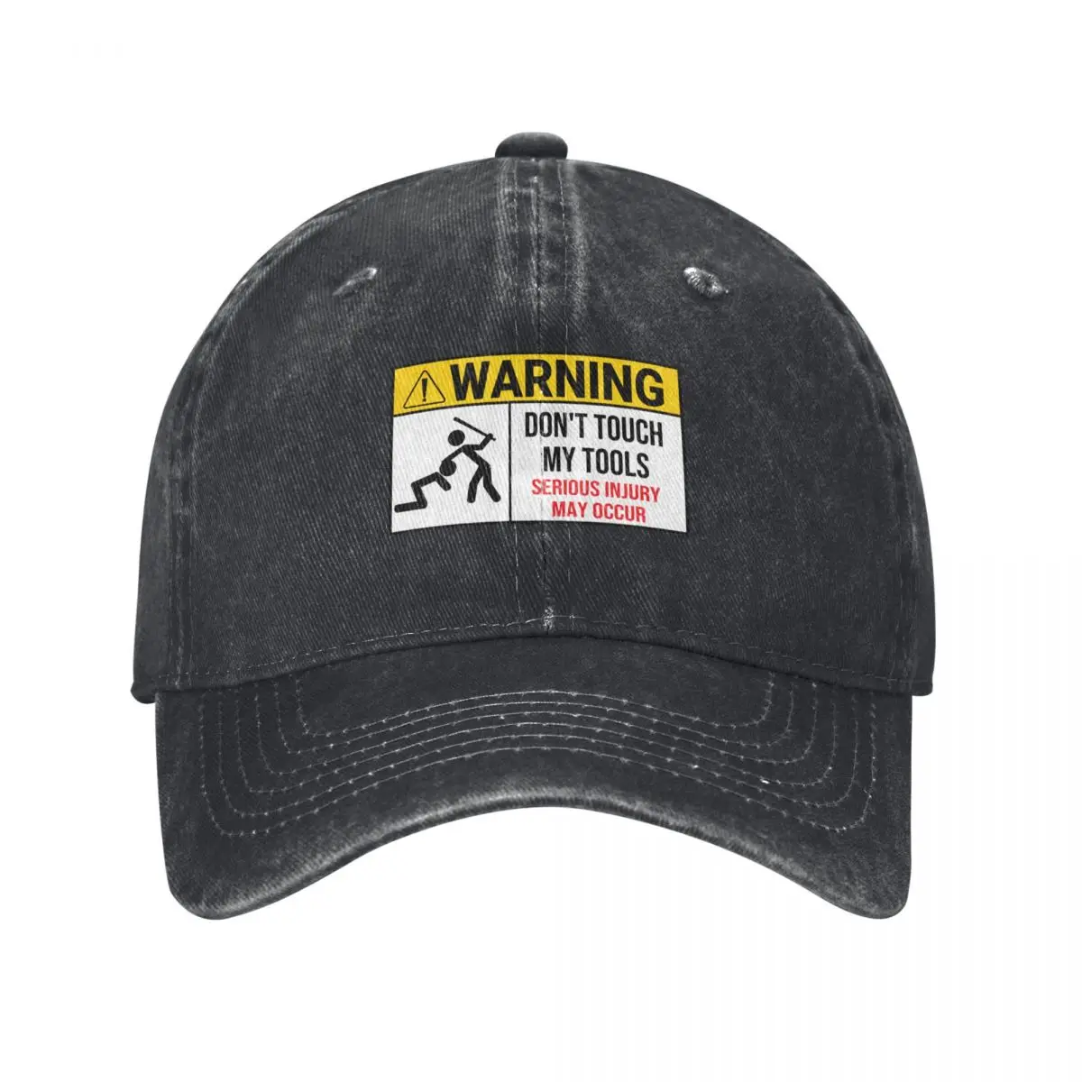 Funny Mechanic Warning sign - Don't Touch My tools Baseball Cap Icon Military Tactical Cap Girl Men's