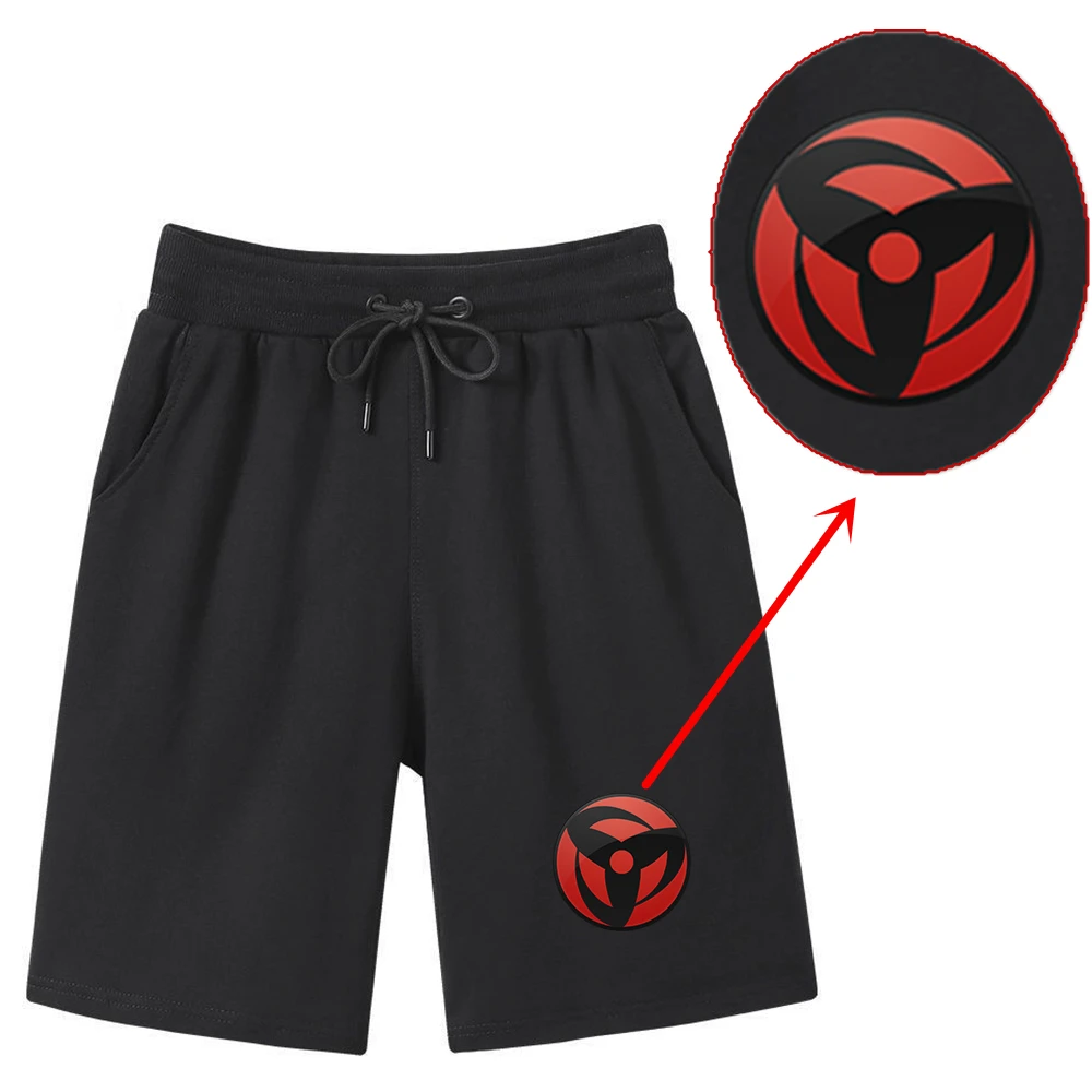 

Anime NARUTO Hatake Kakashi Uchiha Obito Kamui Sharingan Cosplay Cartoon Cotton Shorts Halloween Gift Summer Costume For Unisex